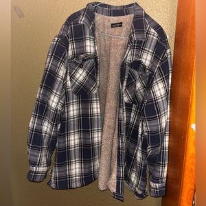 Faded glory fuzzy flannel jacket